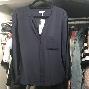 Joie (never worn) navy blouse